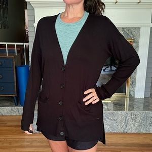 NWT LG Tahari Black Cardigan